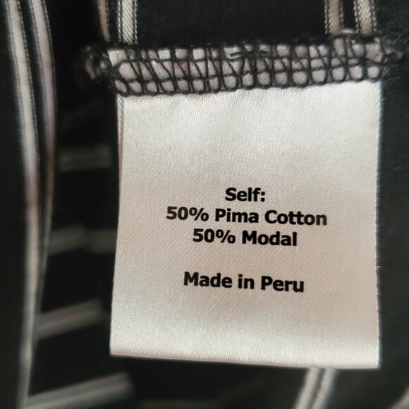 La Ligne Boyfriend Henley Striped Long Sleeve Oversized Top - Size XS - Picture 6 of 6